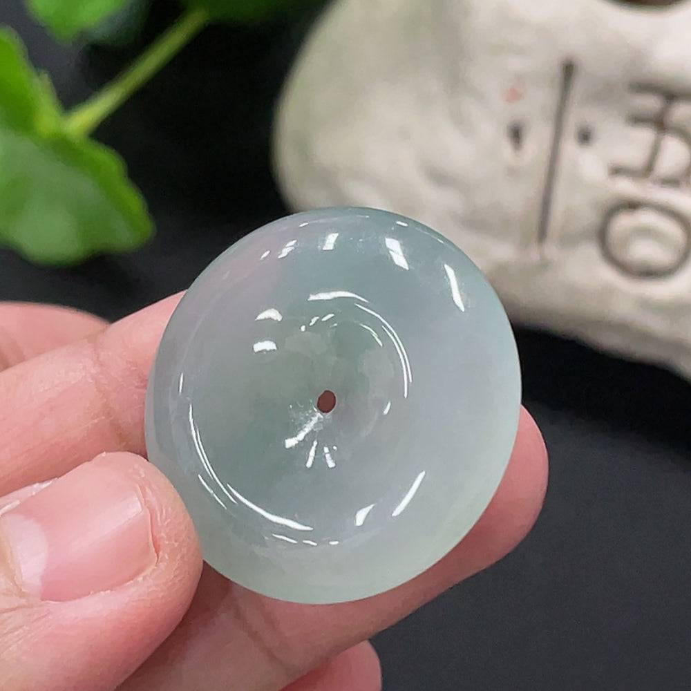 Huiliu Jadeite Peace Knot Pendant, certified jade necklace with intricate peace knot design, elegant jewelry piece.