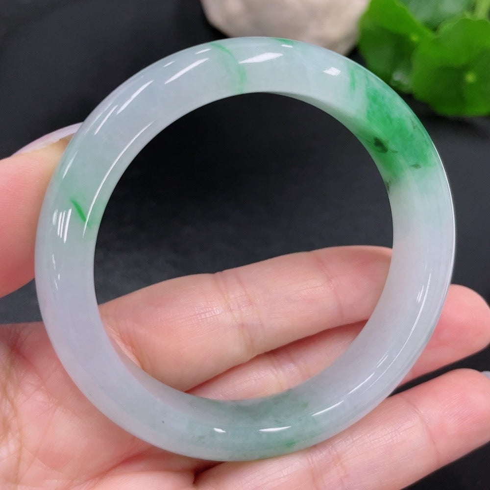 Jadeite Round Bangle Size 53.2 Total Weight Approx. 52.9g
