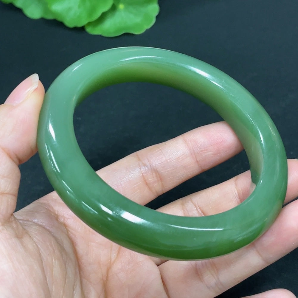 Hetian Jade Round Bracelet