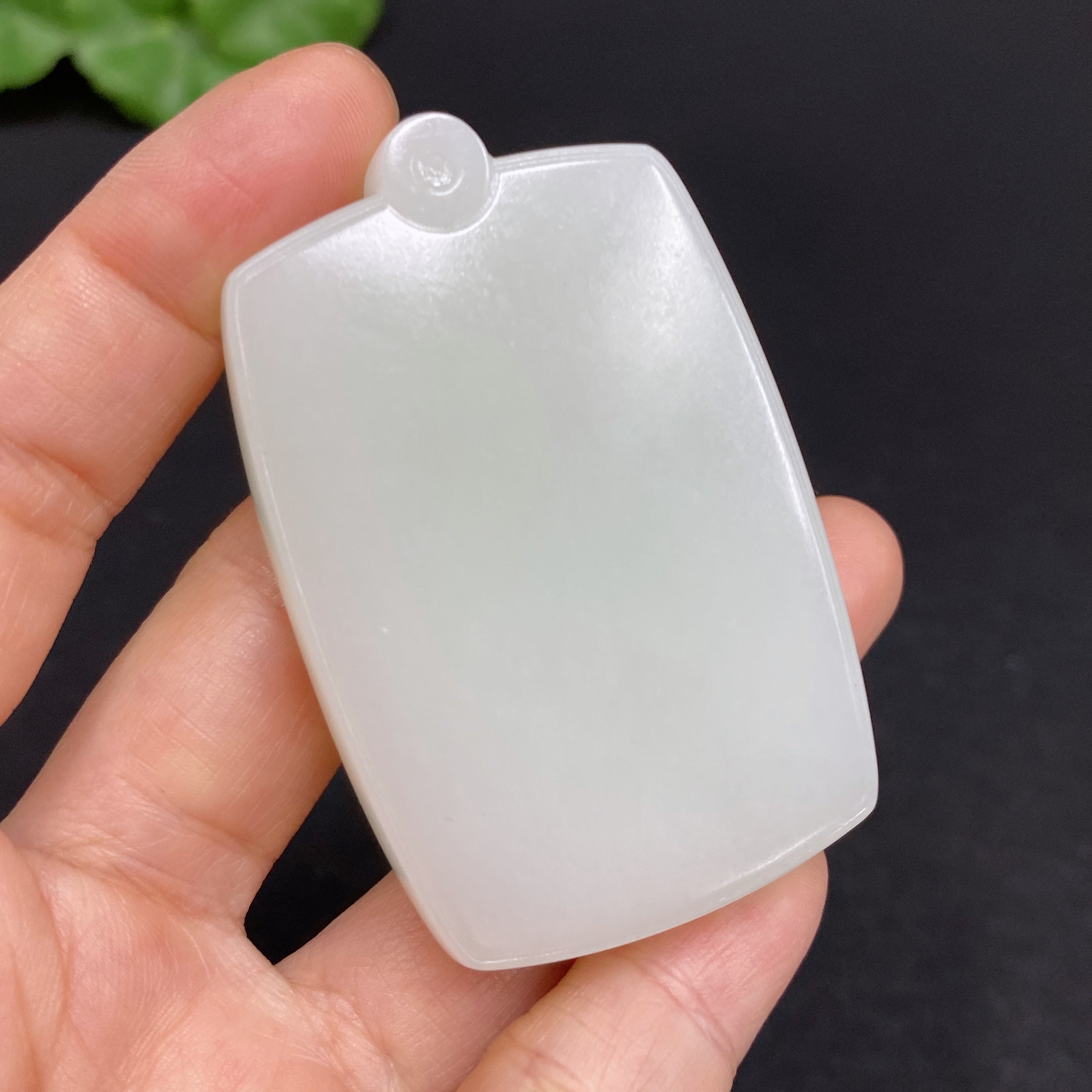 Hetian Jade Pendant, Plain Pendant, . | Huiliu Certified
