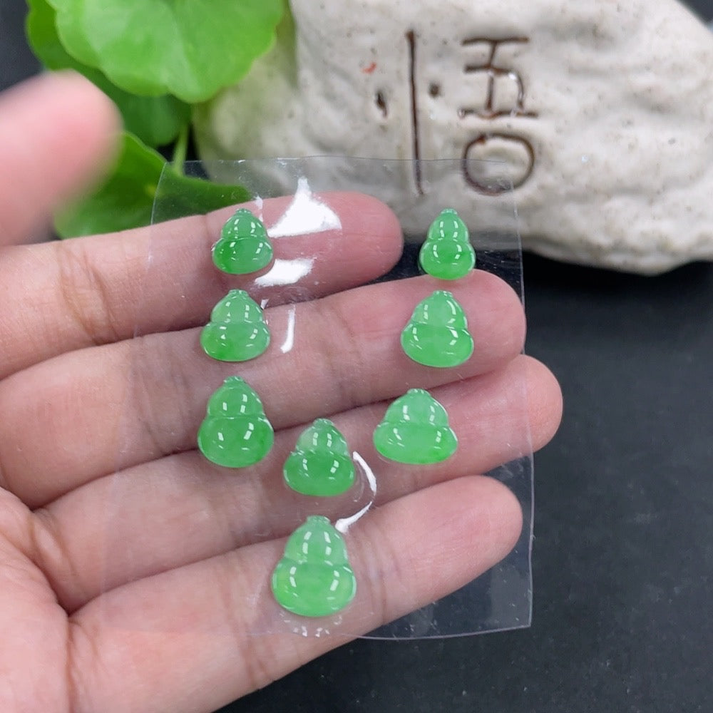 Jadeite Gourd Inlaid Piece Sell as a Lot