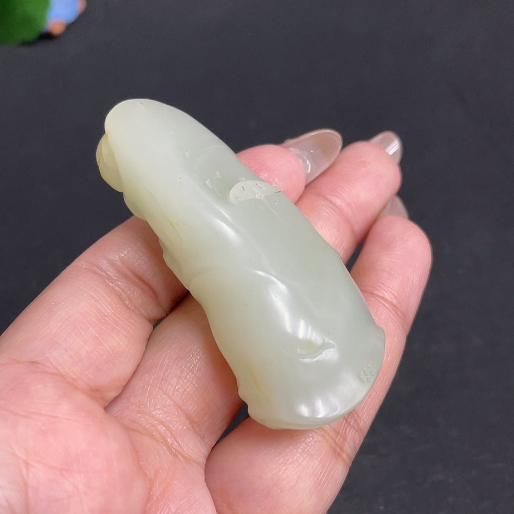 Hetian Jade Pendant, Continuous Ascend, Total Weight Approx. 52.7g, Undetermined Skin Color Origin