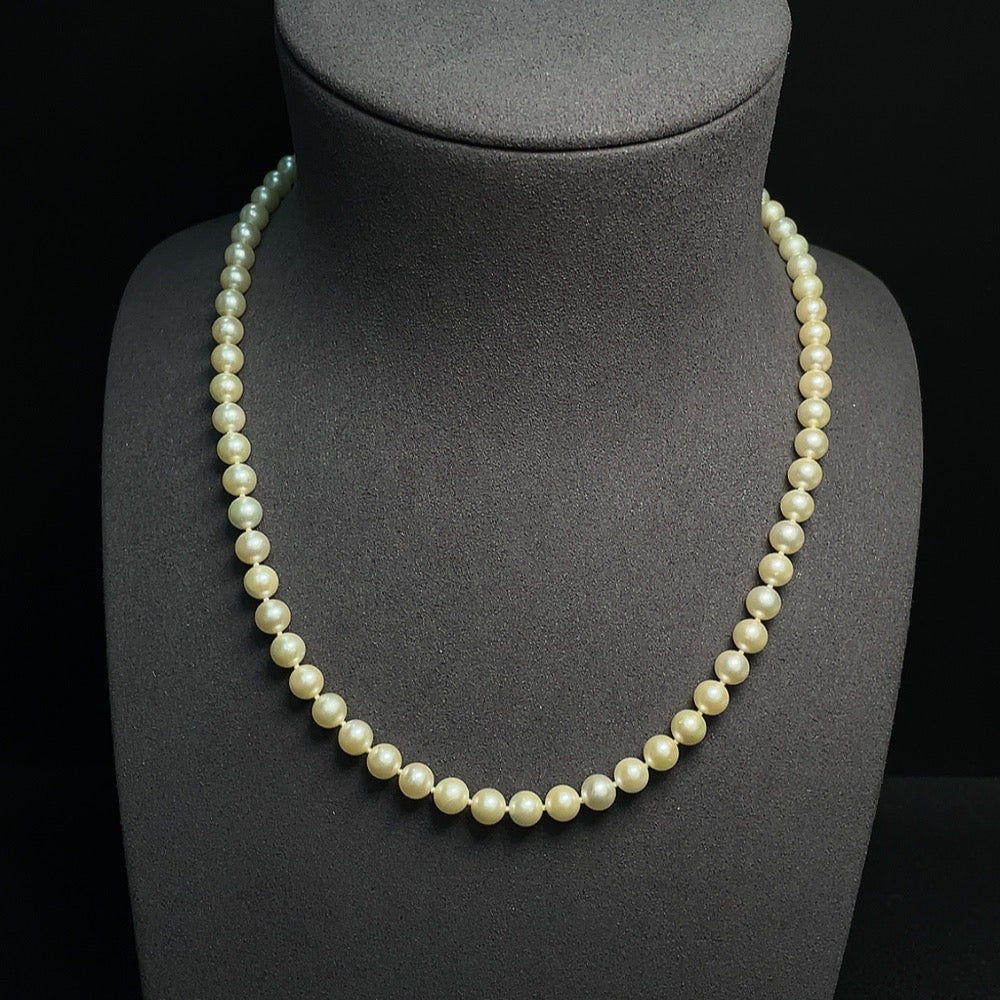 Seawater Pearl Necklace Color Origin Undetermined Non-Gold Total Item Weight Approximately 26.52g Size About 6.2mm