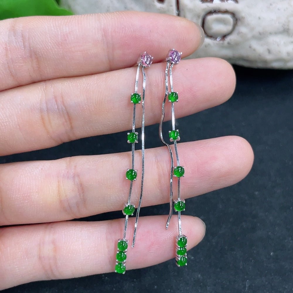 Jadeite Earrings 18K Gold