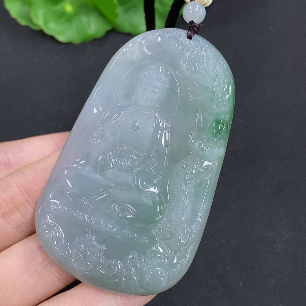 Jadeite Amitabha Pendant