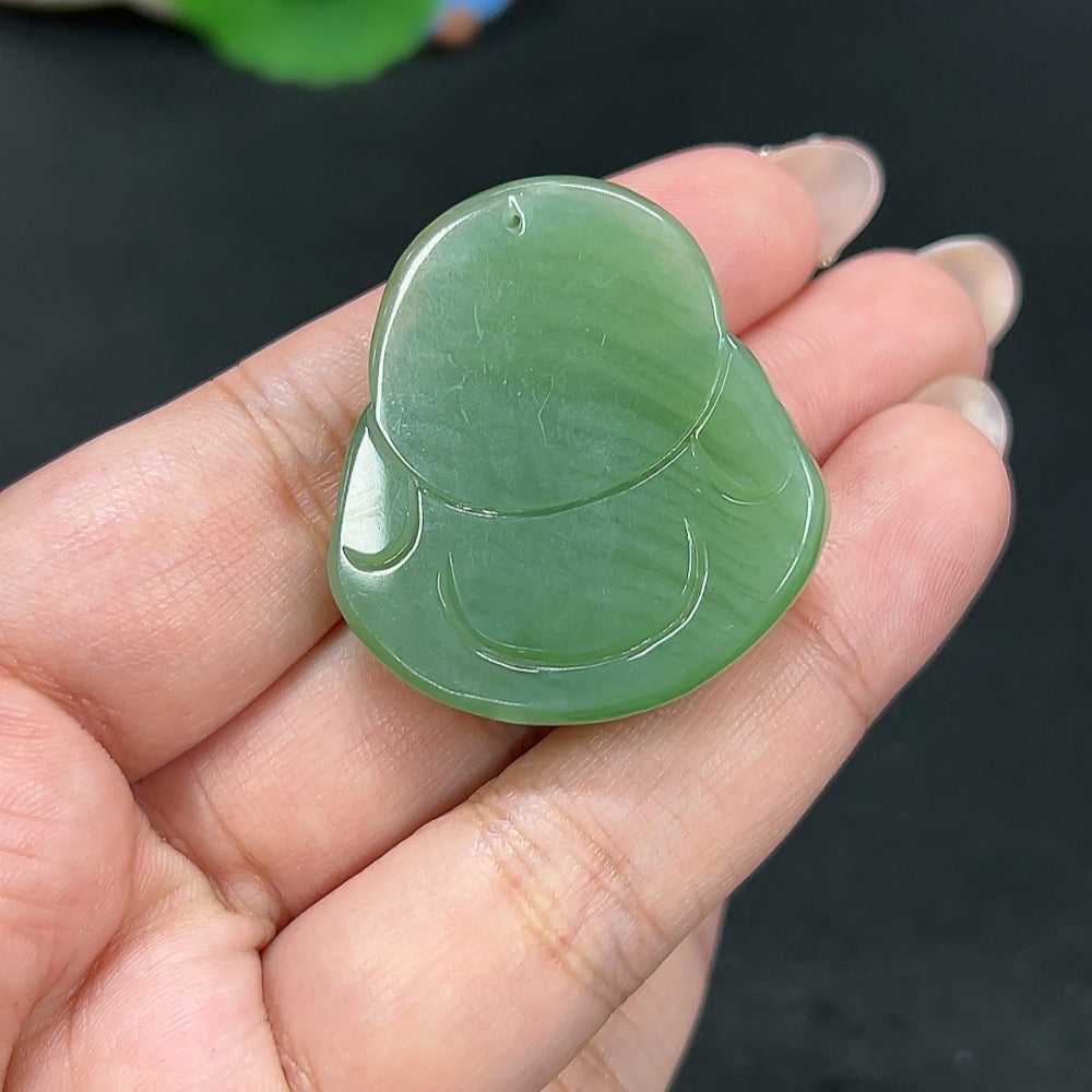 Hetian Jade Pendant Buddha Total Weight Approx. 24g