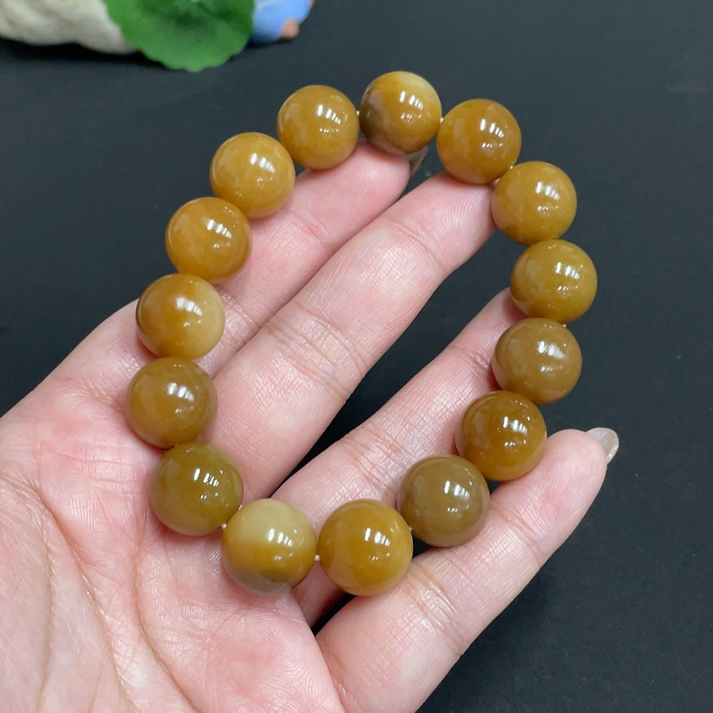 Hetian Jade Bracelet, . 13.9mm, . | Huiliu Certified