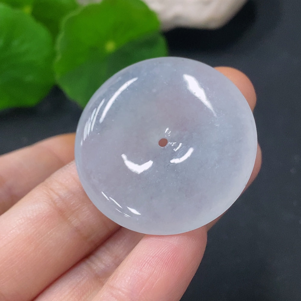 Jadeite Pendant Peace Buckle Total Weight Approximately 12.8g