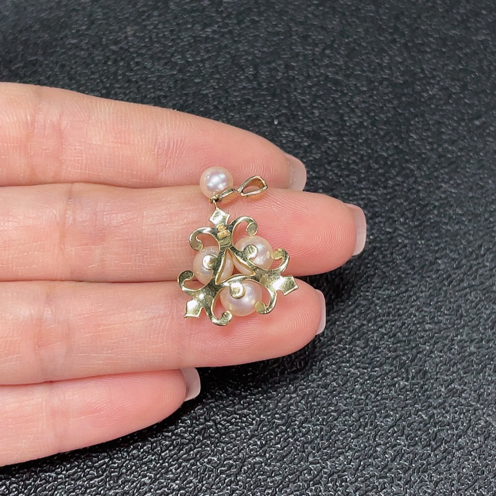 Seawater Pearl Pendant Gold Content Au57% Total Weight Approx.3.1g Size Approx.5.8mm