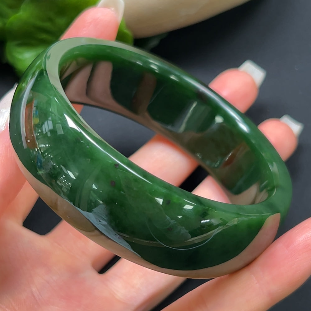 Hetian Jade Jasper Round Bracelet