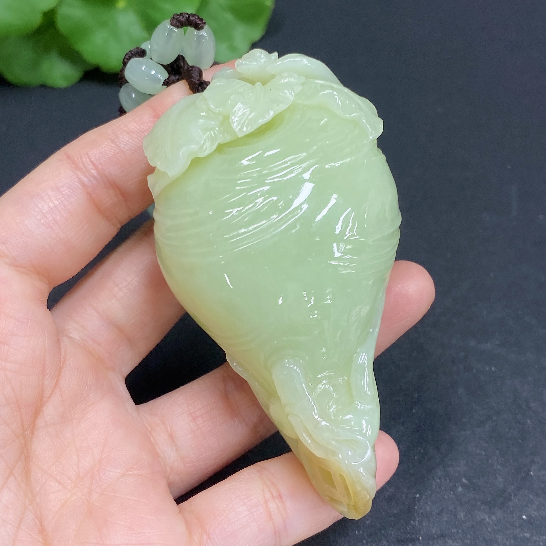Hetian Jade Pendant Ginseng