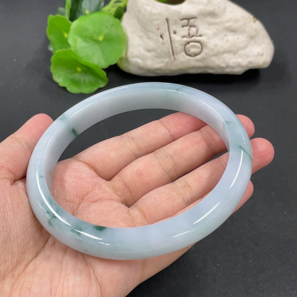 Jadeite Round Bangle Total Weight About 92.6g Size 78.6