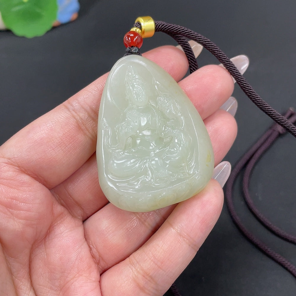 Hetian Jade Pendant Guanyin