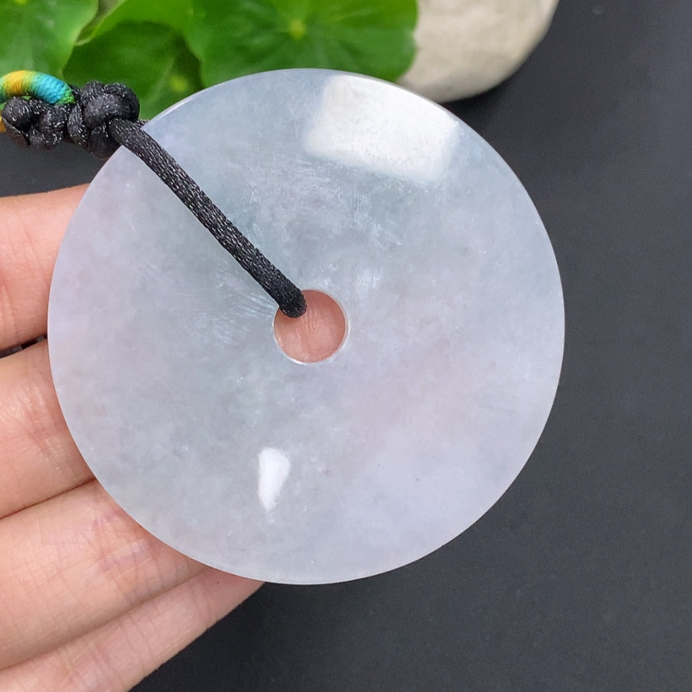 Jadeite Peace Knot Pendant Total Weight Approx. 45.77g Including Rope Weight With Non-Grade A Beads