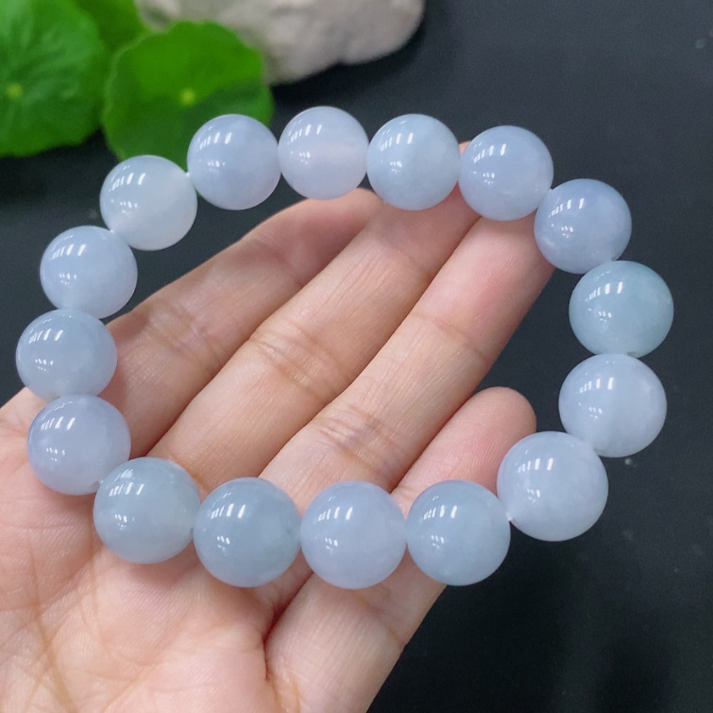 Jadeite Bracelet Approx. 12mm Total Weight Approx. 48.14g