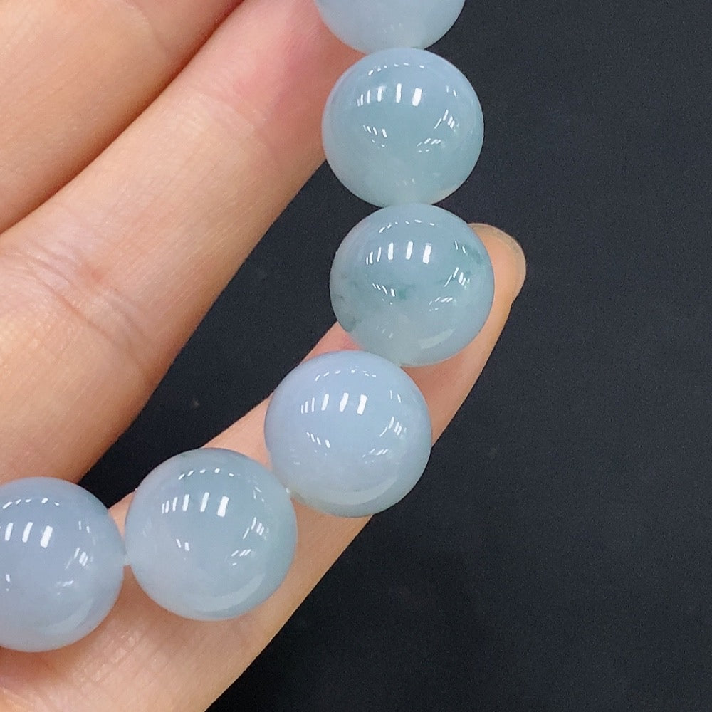 Jadeite Bracelet Approx.12.5mm Total Weight Approx.52.8g
