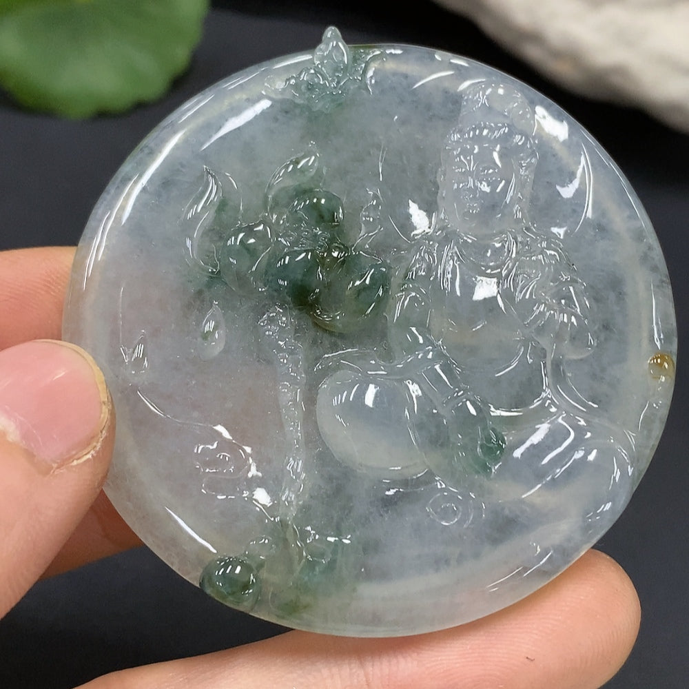 JadeiteGuanyin Pendant