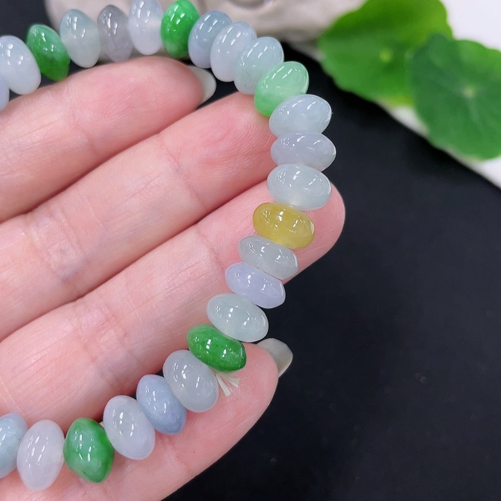 Jadeite Bracelet, . 8.9mm, . | Huiliu Certified