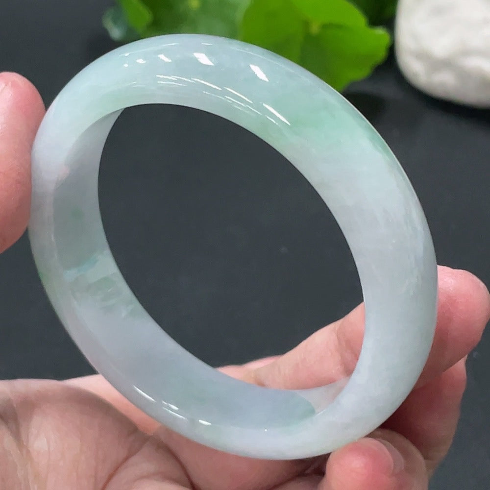 Jadeite Round Bracelet Total Weight Approx. 48.8g Size 51.2