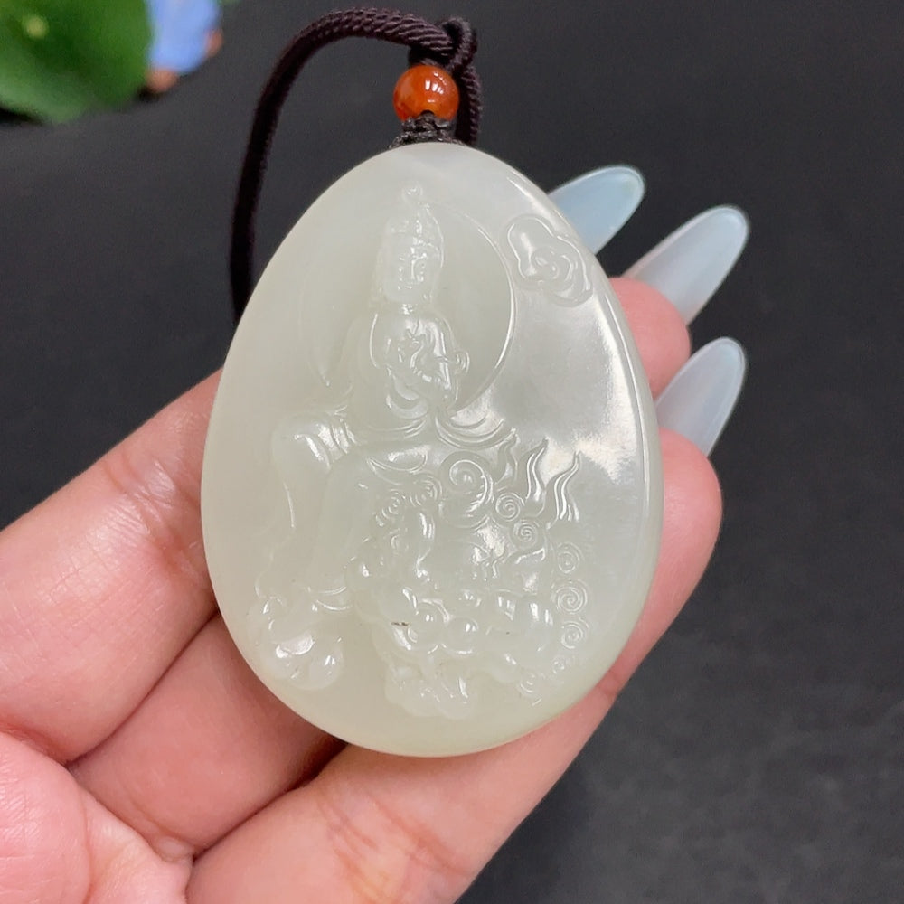 Hetian Jade Pendant Guanyin