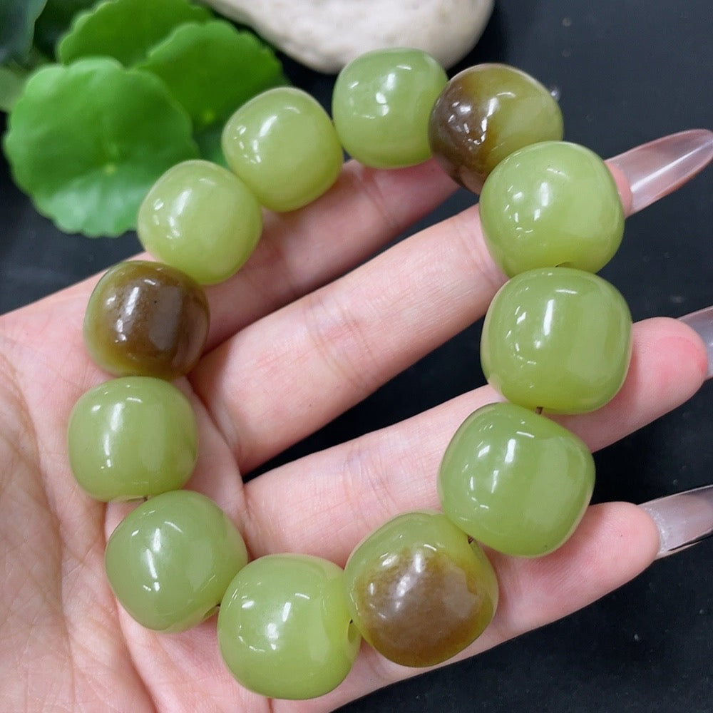 Hetian Jade Bracelet, Approx. 17.7mm, Total Weight Approx. 117.6g