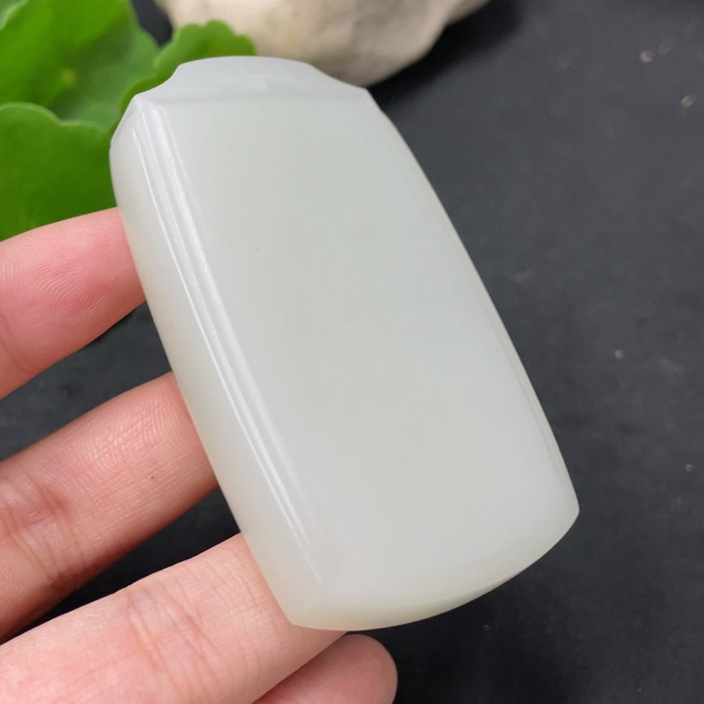Hetian Jade Pendant Plain Pendant Total Weight Approx. 78.8g