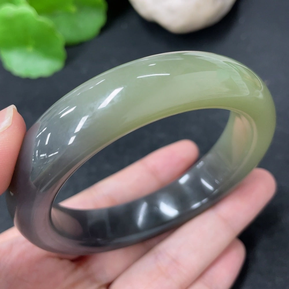 Hetian Jade Round Bracelet Size 59.3 Total Weight Approx. 78.6g