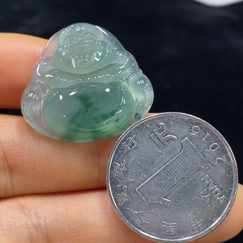 Jadeite Buddha Pendant, Total Weight Approx. 5.96g