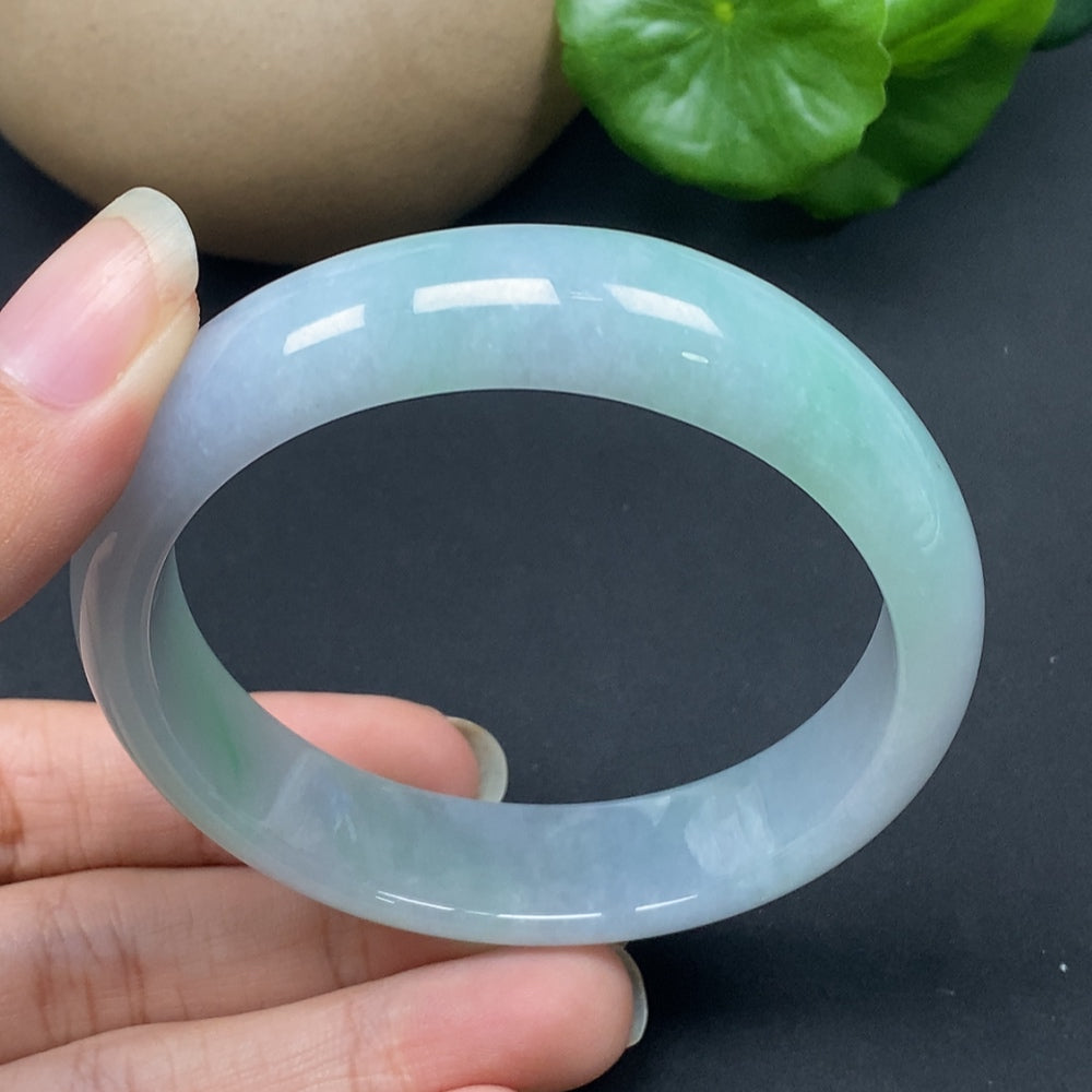 Jadeite Round Bracelet Size 57.7 Total Weight Approx. 55.51g