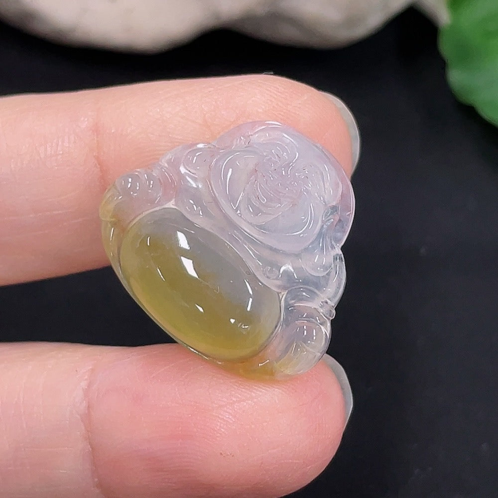 Jadeite Buddha Pendant Total Weight Approx. 3.5g