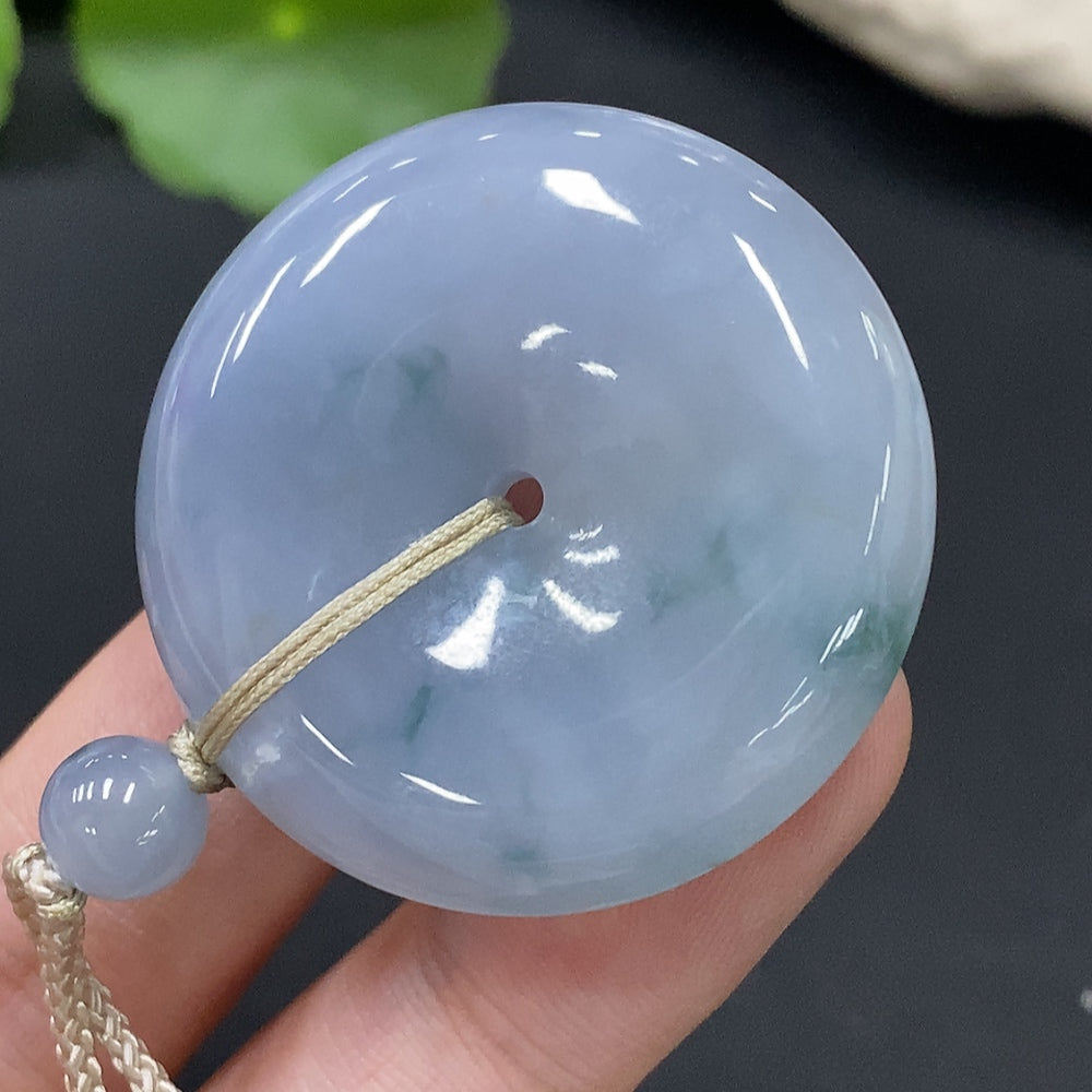 Jadeite Pendant Total Weight Approx. 26.21g Peace Button