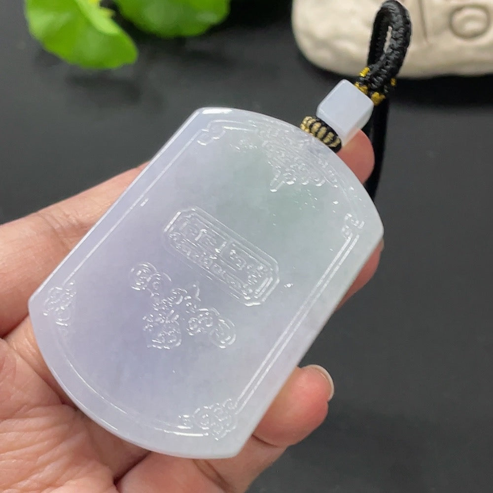 Jadeite Antique Plaque Pendant Total Weight Approx. 45.66g