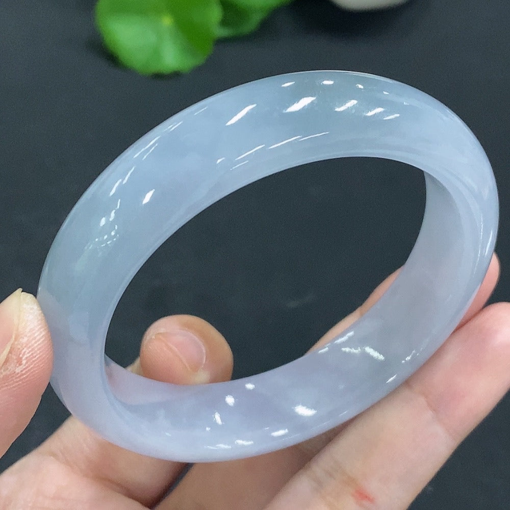 Jadeite Round Bangle Size 55 Total Weight 60.440g