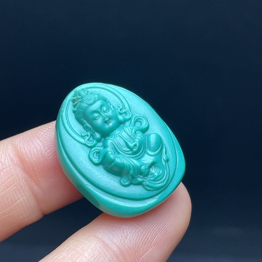 Turquoise Pendant Total weight approx. 7.23g Color origin undetermined