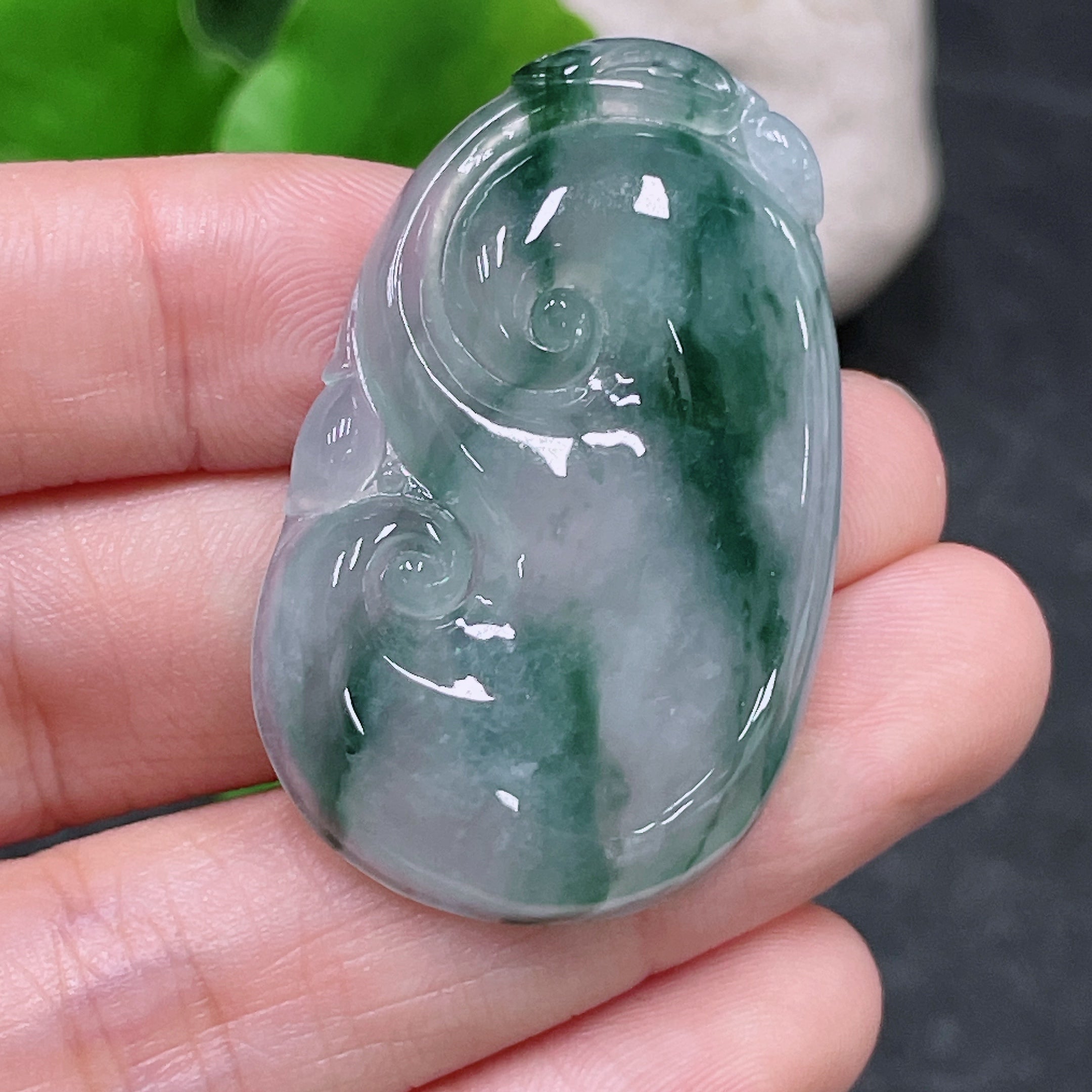 JadeitePendant Ruyi Total Weight Approx. 11.95g