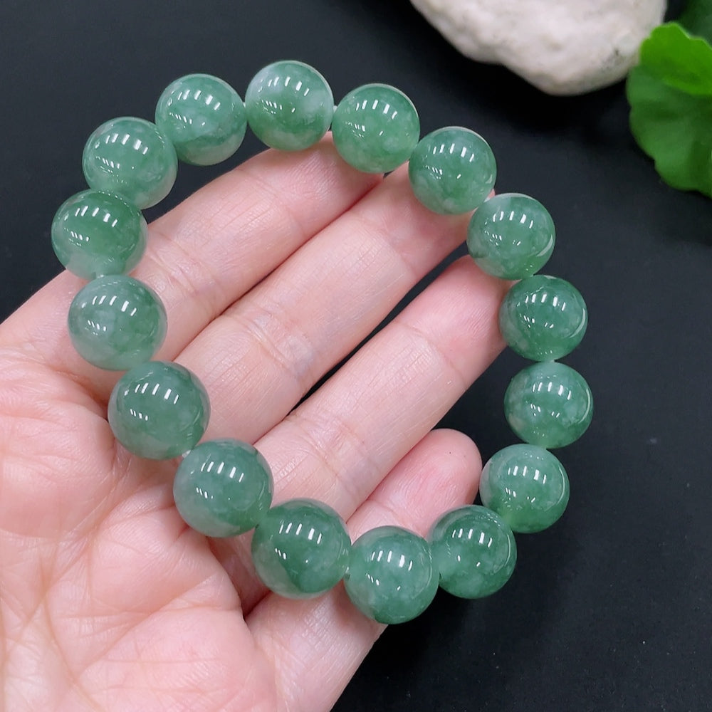Jadeite Bracelet Approx.12.5mm Total Weight Approx.52.03g