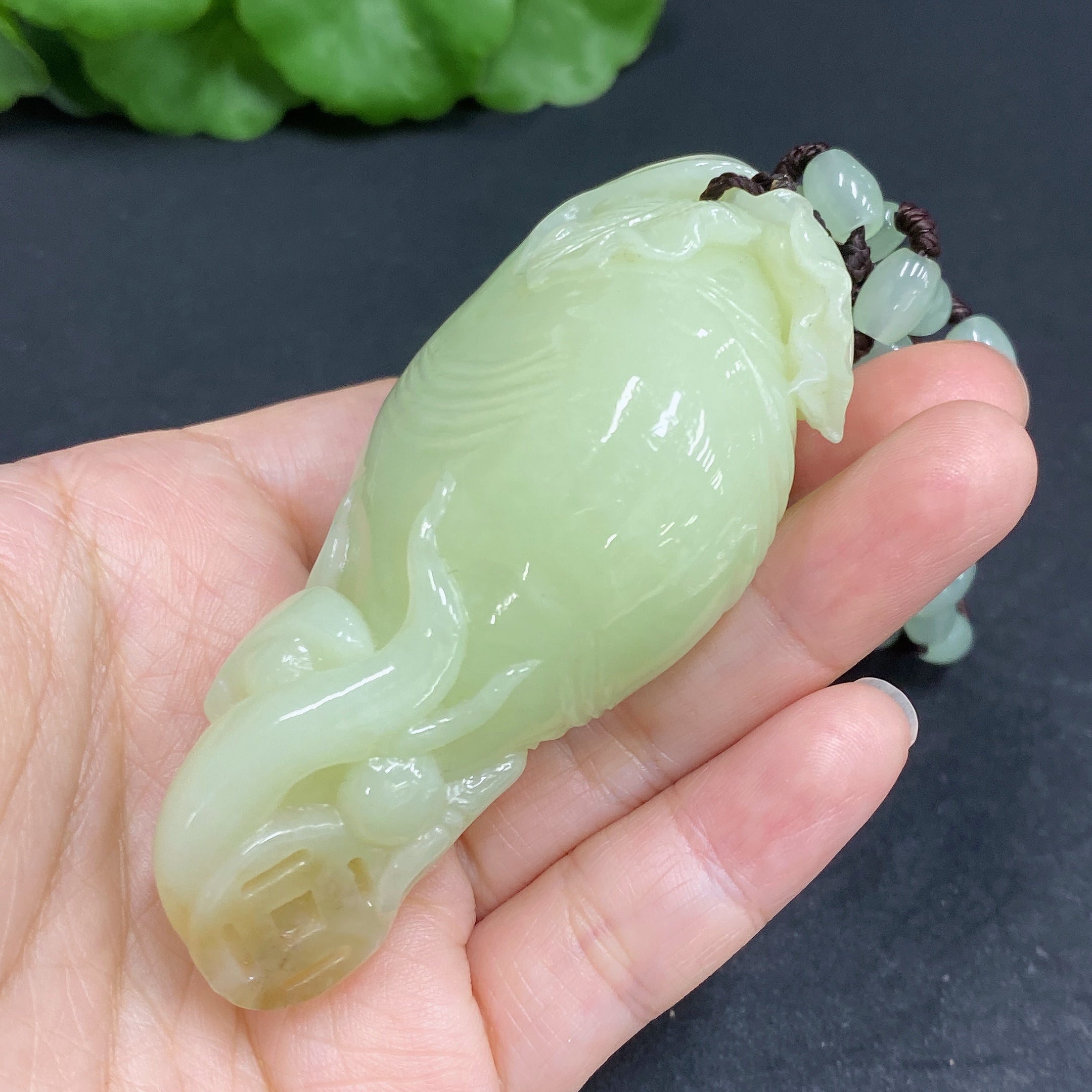 Hetian Jade Pendant Ginseng