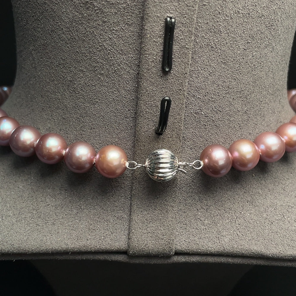 Pearl Necklace 58% Gold Content Total Weight Approx. 52.04g Size 8.8-10.8mm