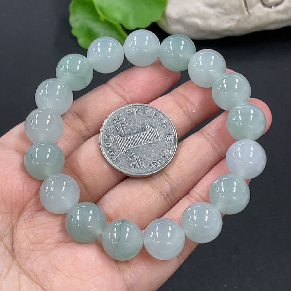 Jadeite Bracelet Approx. 12.4mm Total Weight Approx. 57.26g