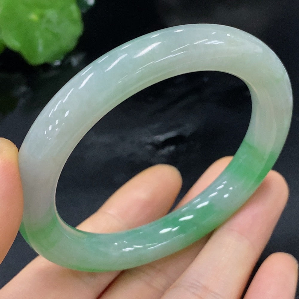 Jadeite Round Bangle Size 52.7 Total Weight Approx. 46.35g