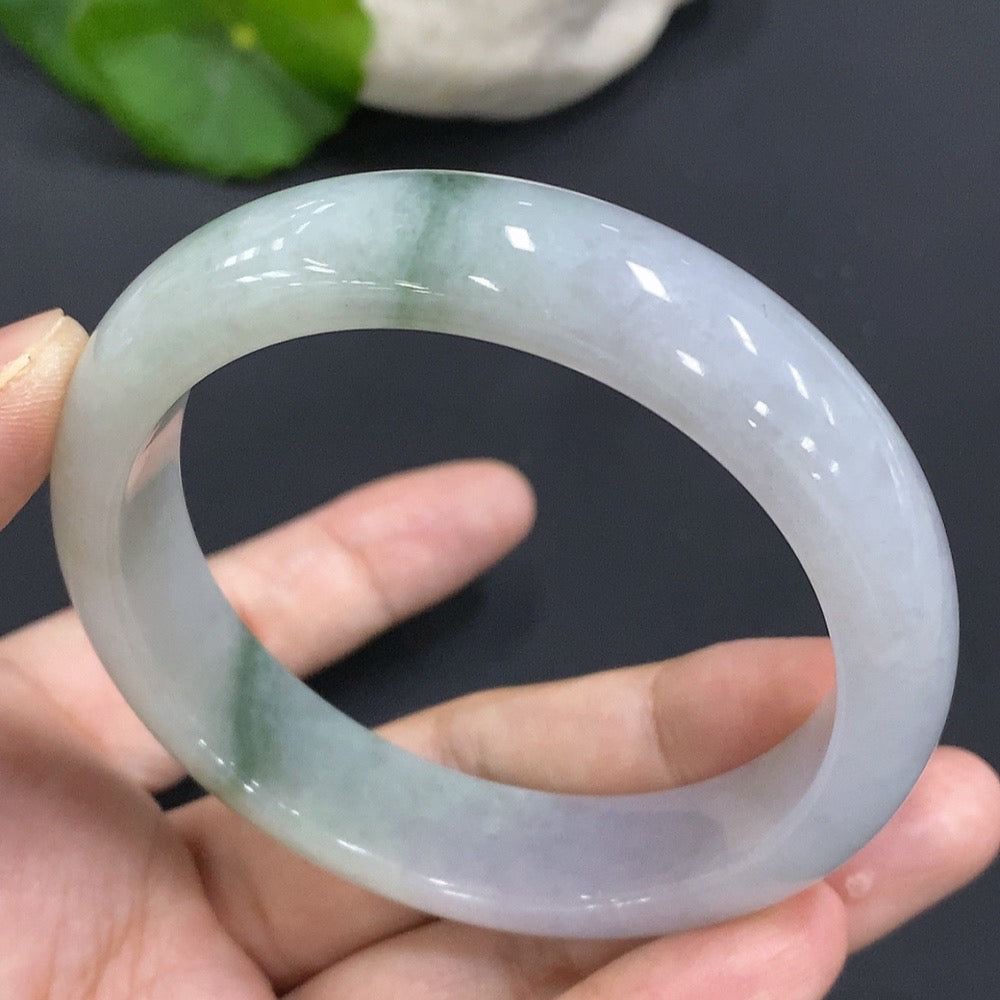 Jadeite Round Bangle | Huiliu Certified