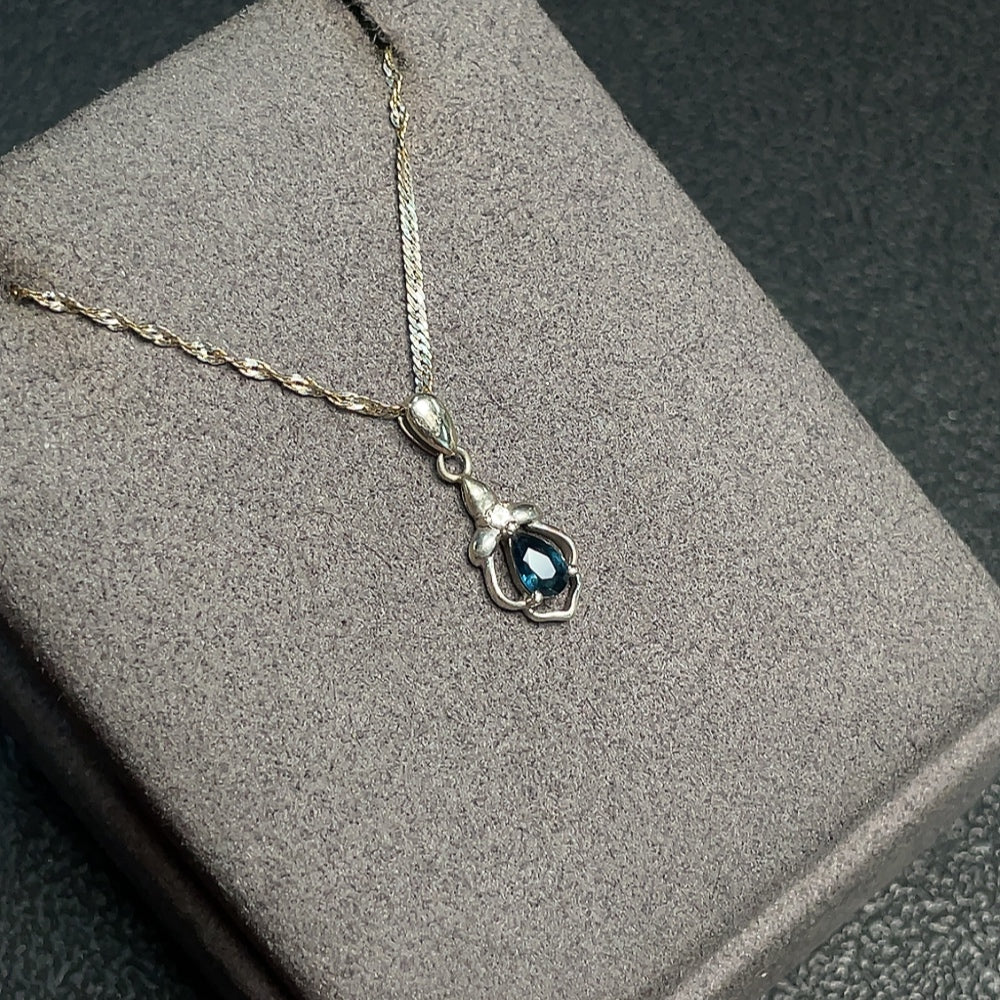 Sapphire Necklace Chain Main Body 58% Non-Diamond . | Huiliu Certified
