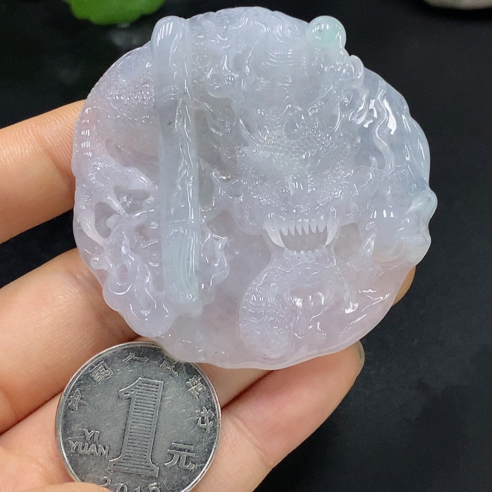 JadeiteDragon Pendant Total Weight Approximately 58.6g
