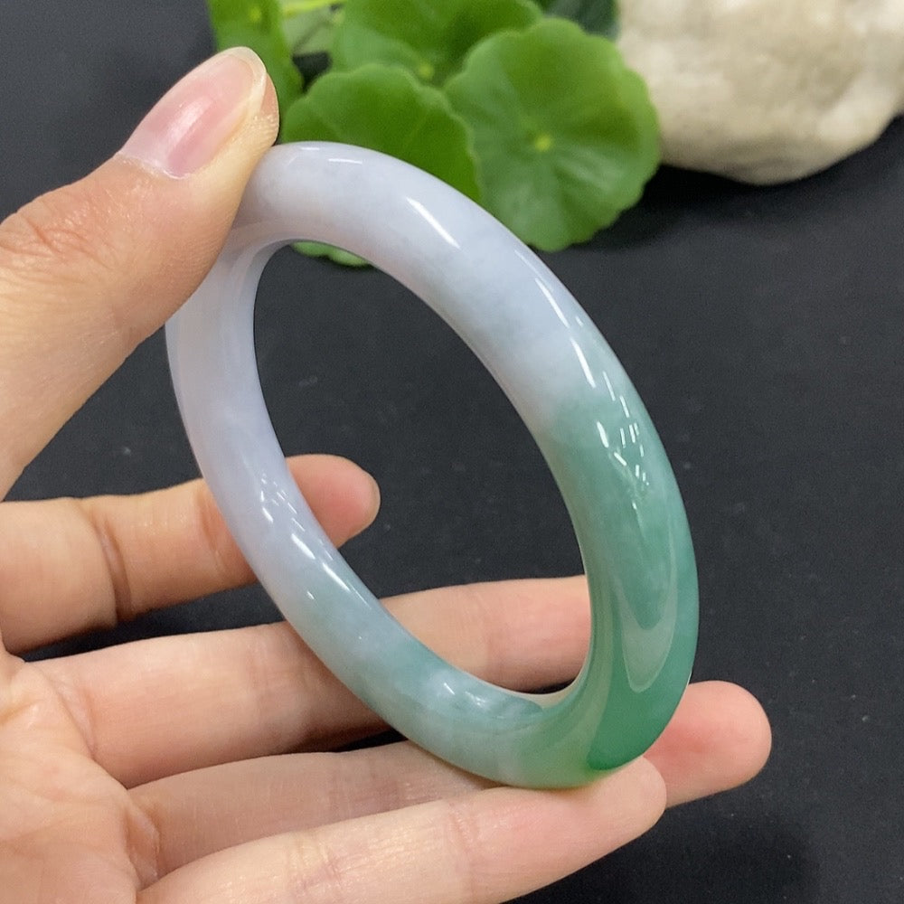 Jadeite Round Bangle Size 54.1 Total Weight Approx. 50g