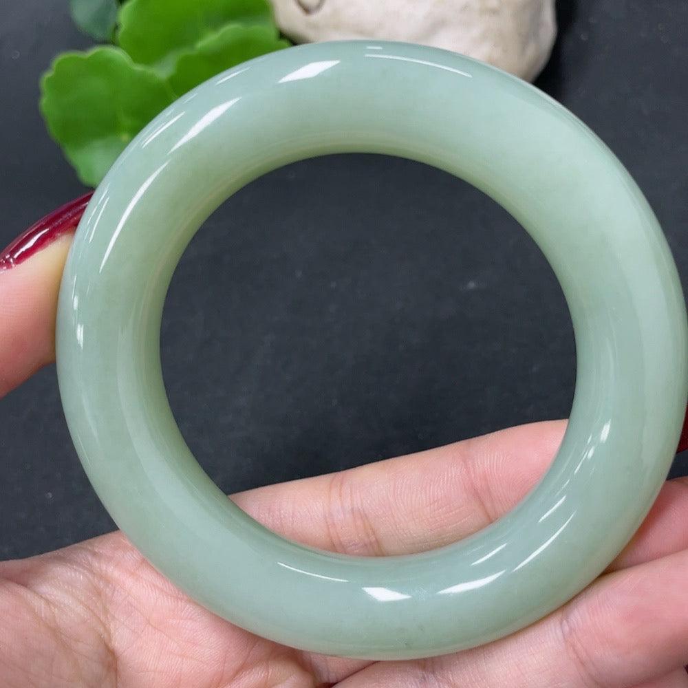 Hetian Jade Round Bangle Size 58.9 Total Weight Approx.102g