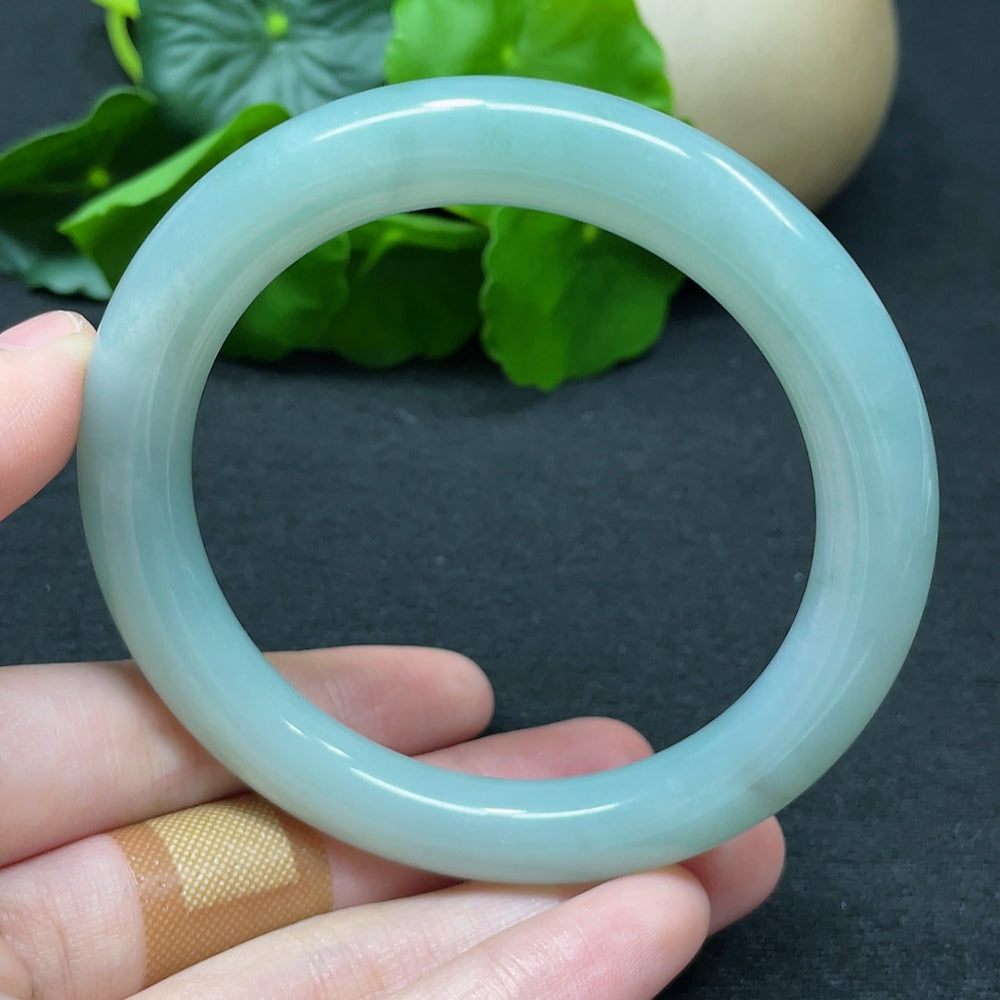 Jadeite Round Bangle Total Weight Approx. 51.70g Size 56