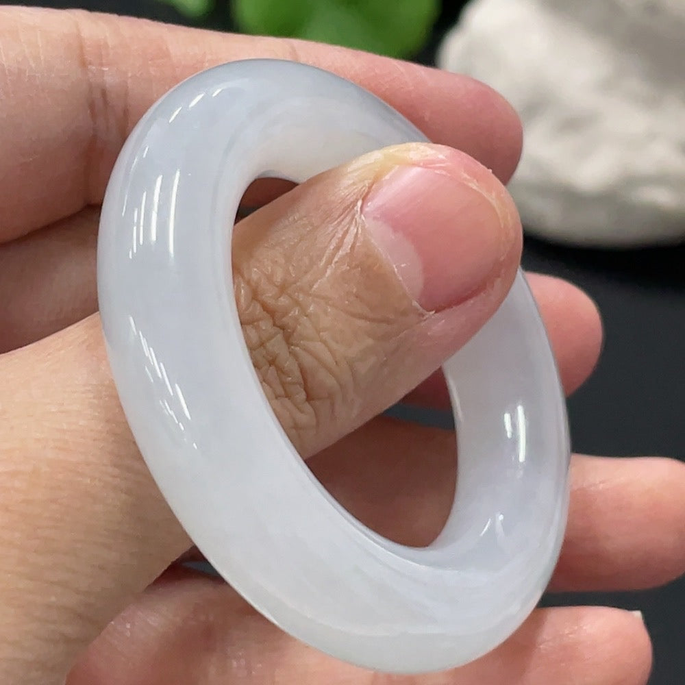 Jadeite Safety Ring Pendant Total Weight Approx. 32.76g