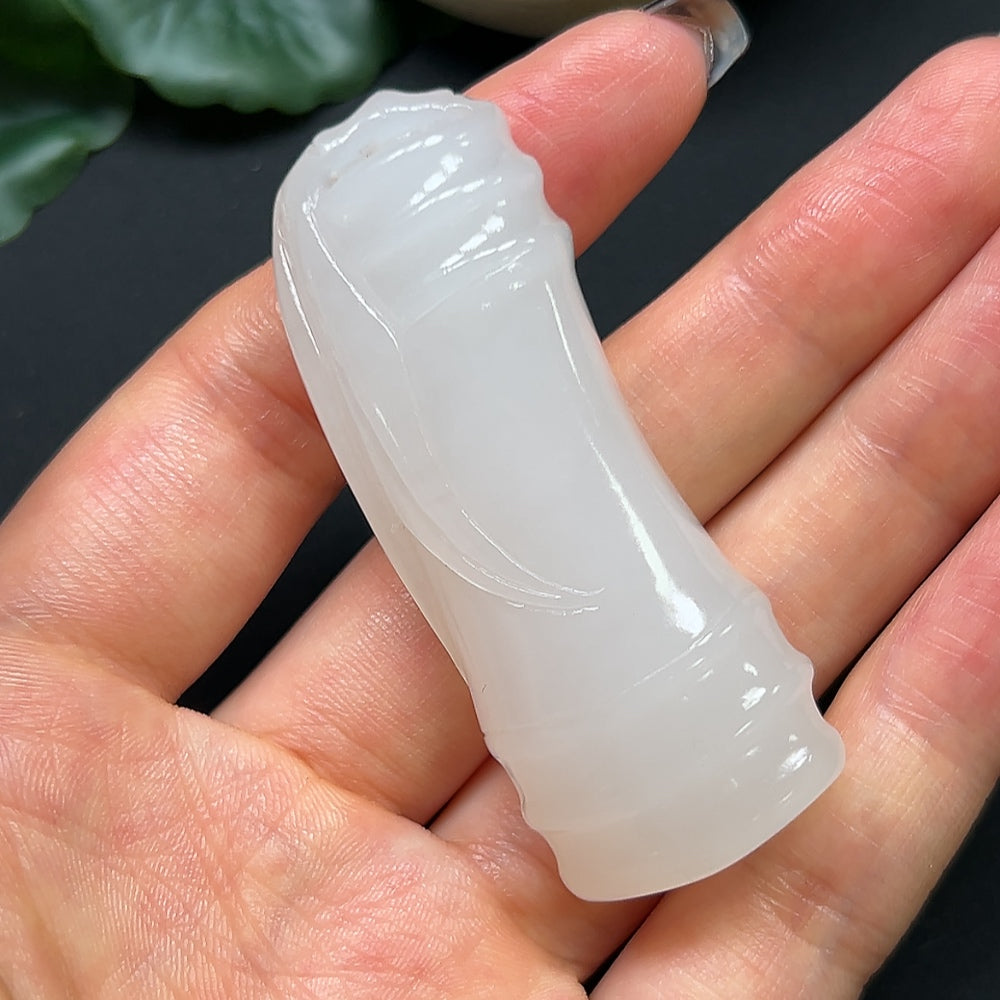Hetian Jade Bamboo Pendant, Total Weight Approx. 36.59g