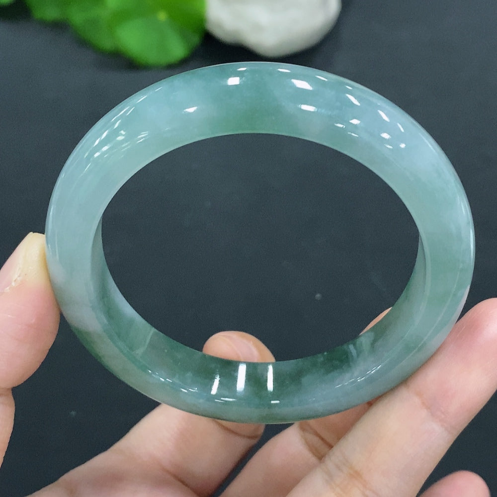 Jadeite Round Bracelet Size 55.2 Total Weight Approx. 55.9g