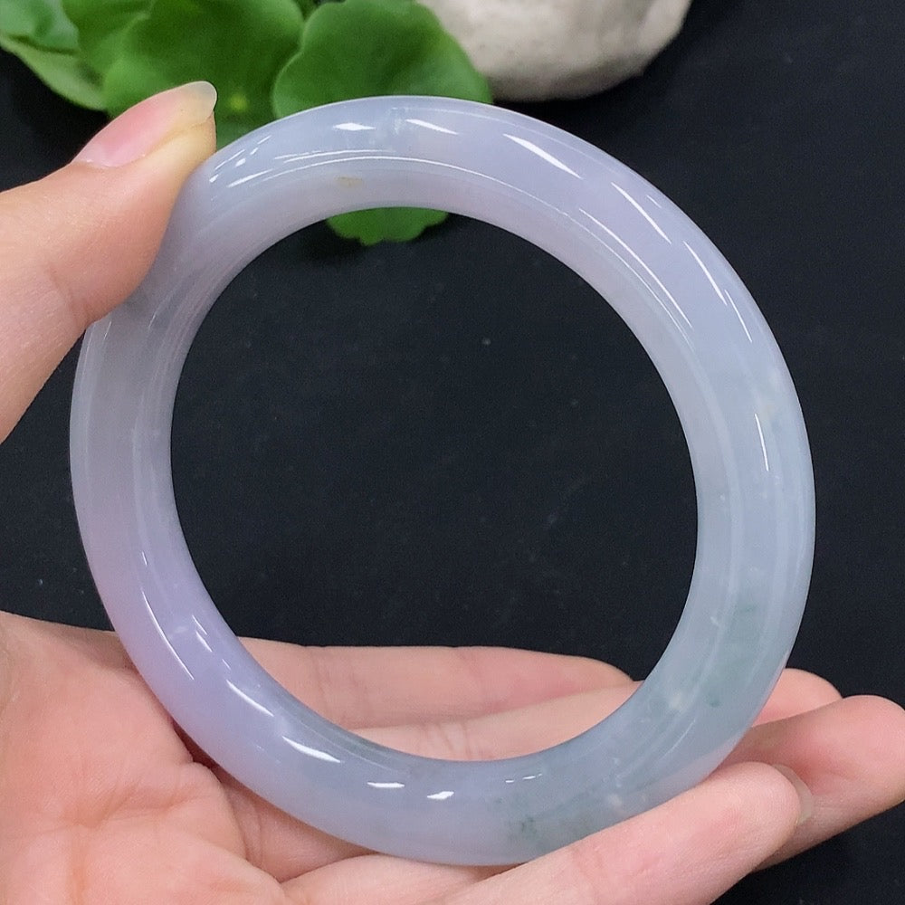Jadeite Round Bangle . | Huiliu Certified